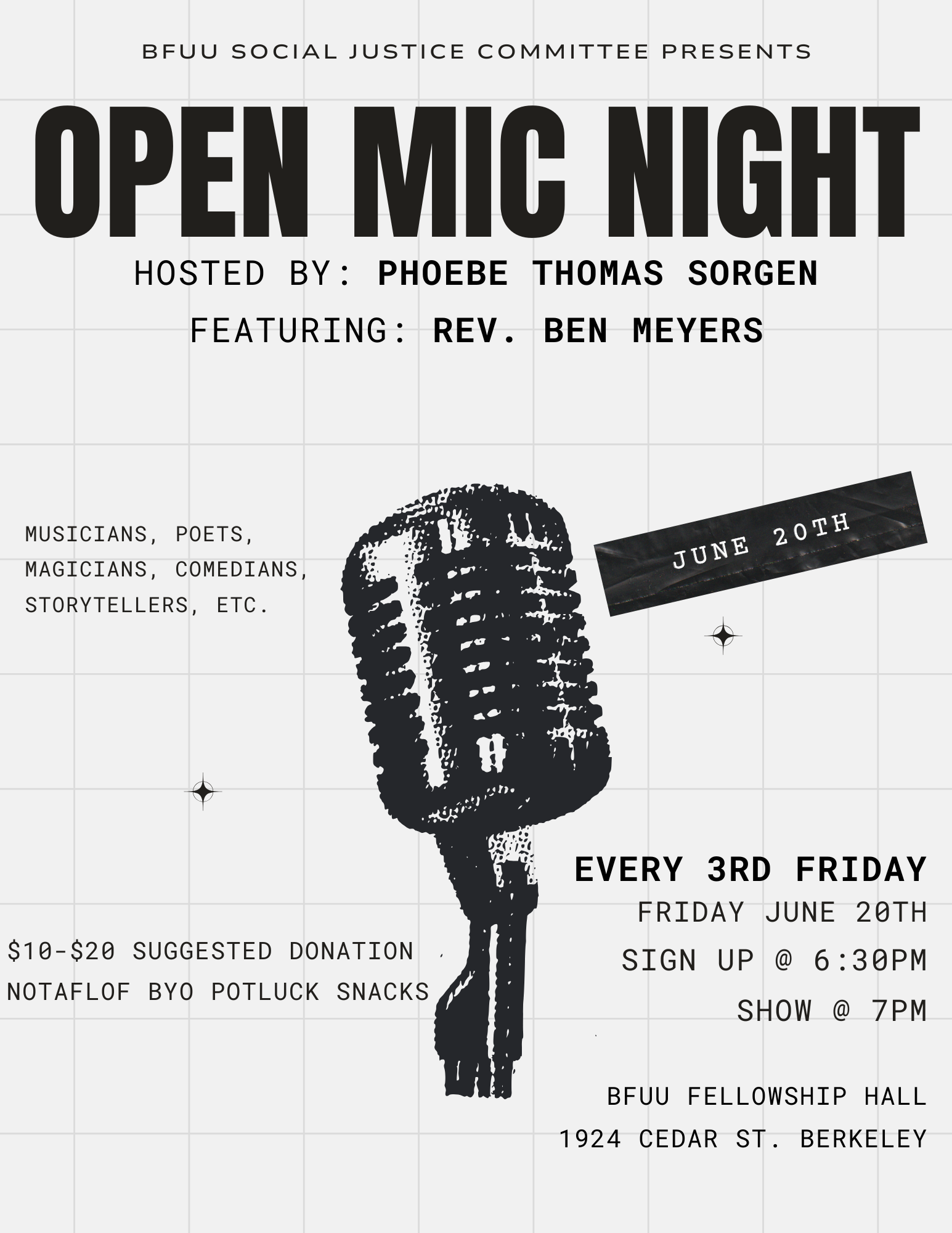 BFUU Open Mic