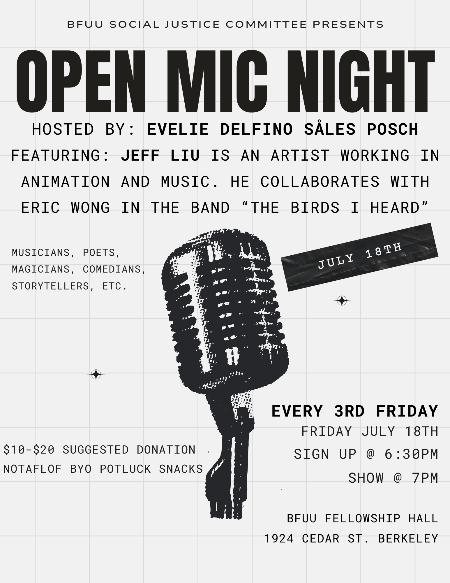 BFUU Open Mic