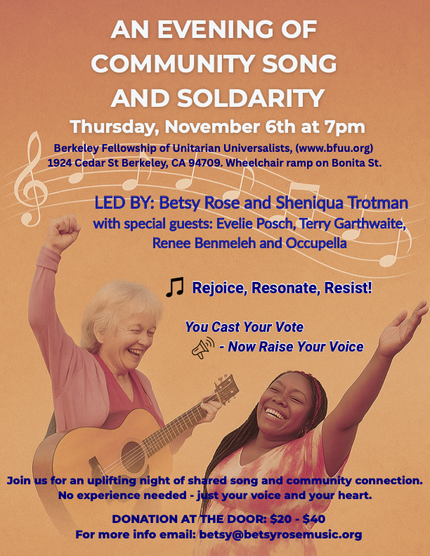 An Evening of Community Song and Solidarity